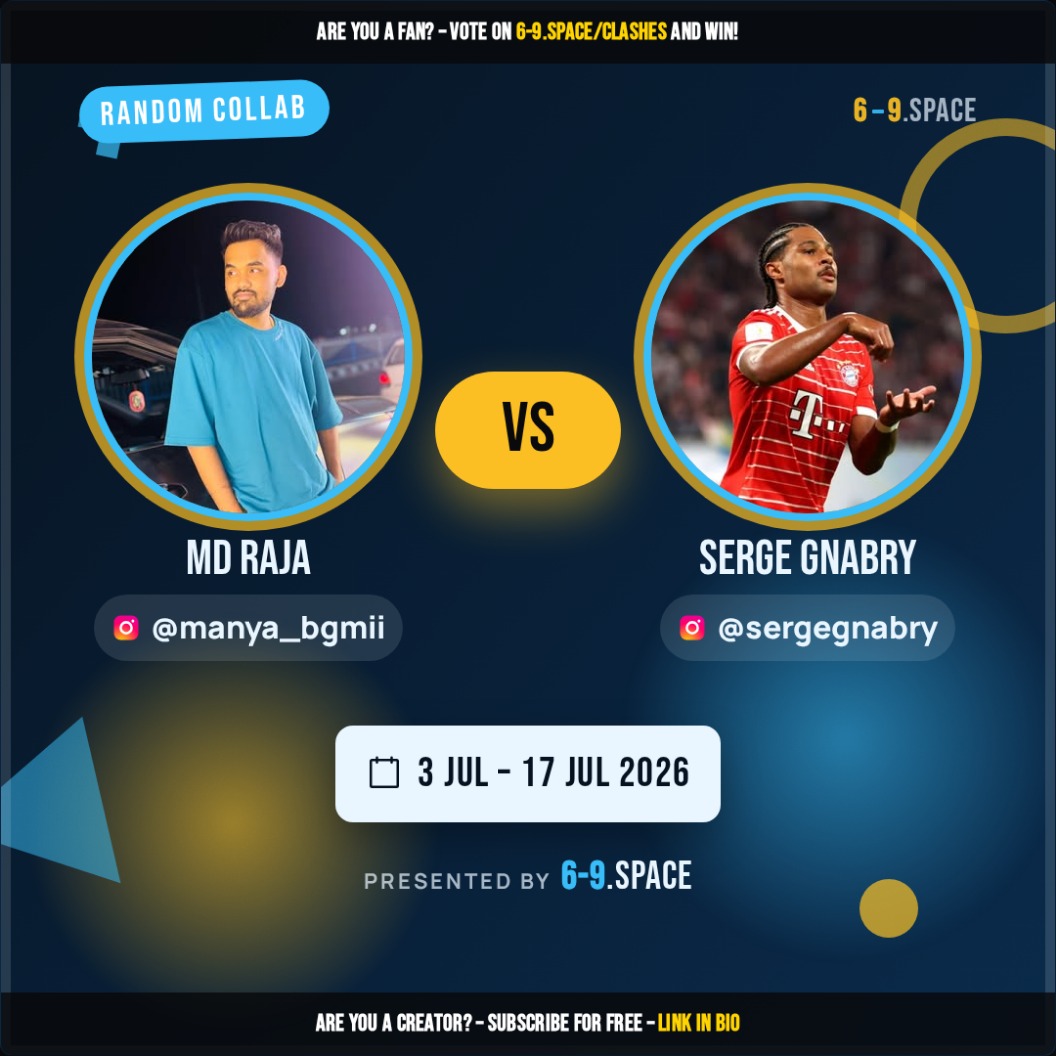 Random Collab (Sports) - 2026-07-03 14:00 — clash poster
