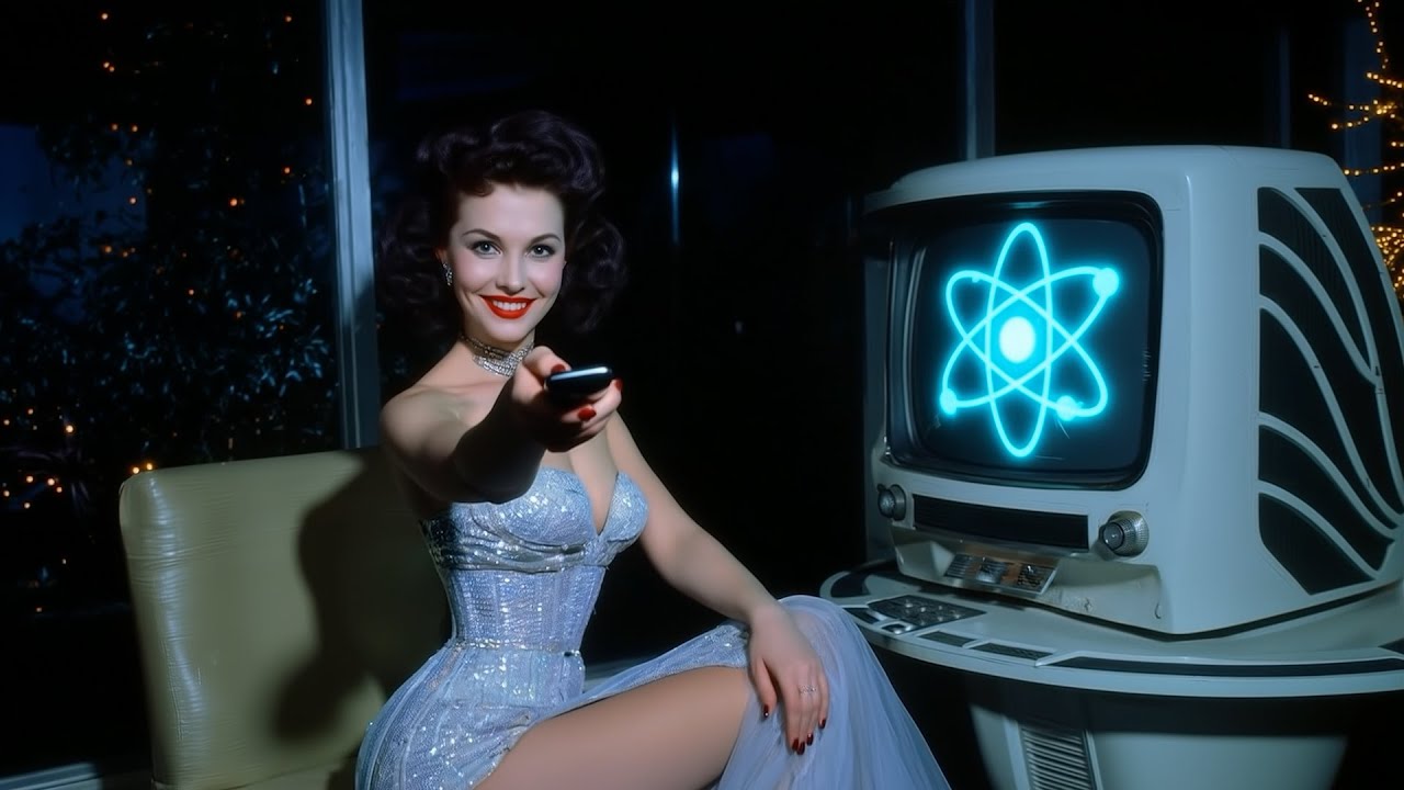 1 Hour of Relaxing Atomic-Age Music | Journey Through the Future of the Past at Night