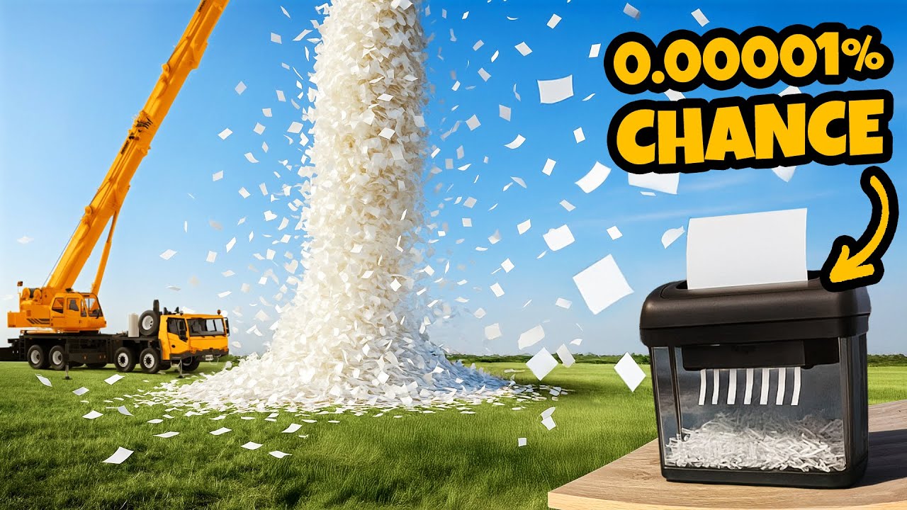 100,000 Paper Drop Vs Paper Shredder! Will 1 Shred?