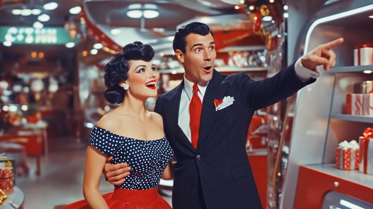 2 Hours of Retro Sci-Fi Winter Songs | Atomic-Age Holidays at a Snowy Ski Resort