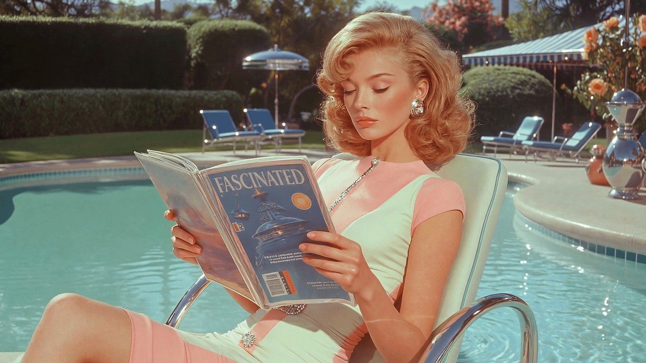 2 Hours of Sunday Afternoon in 1950s Luxury Suburbs | Retro Sci-Fi Jazz for Sleep