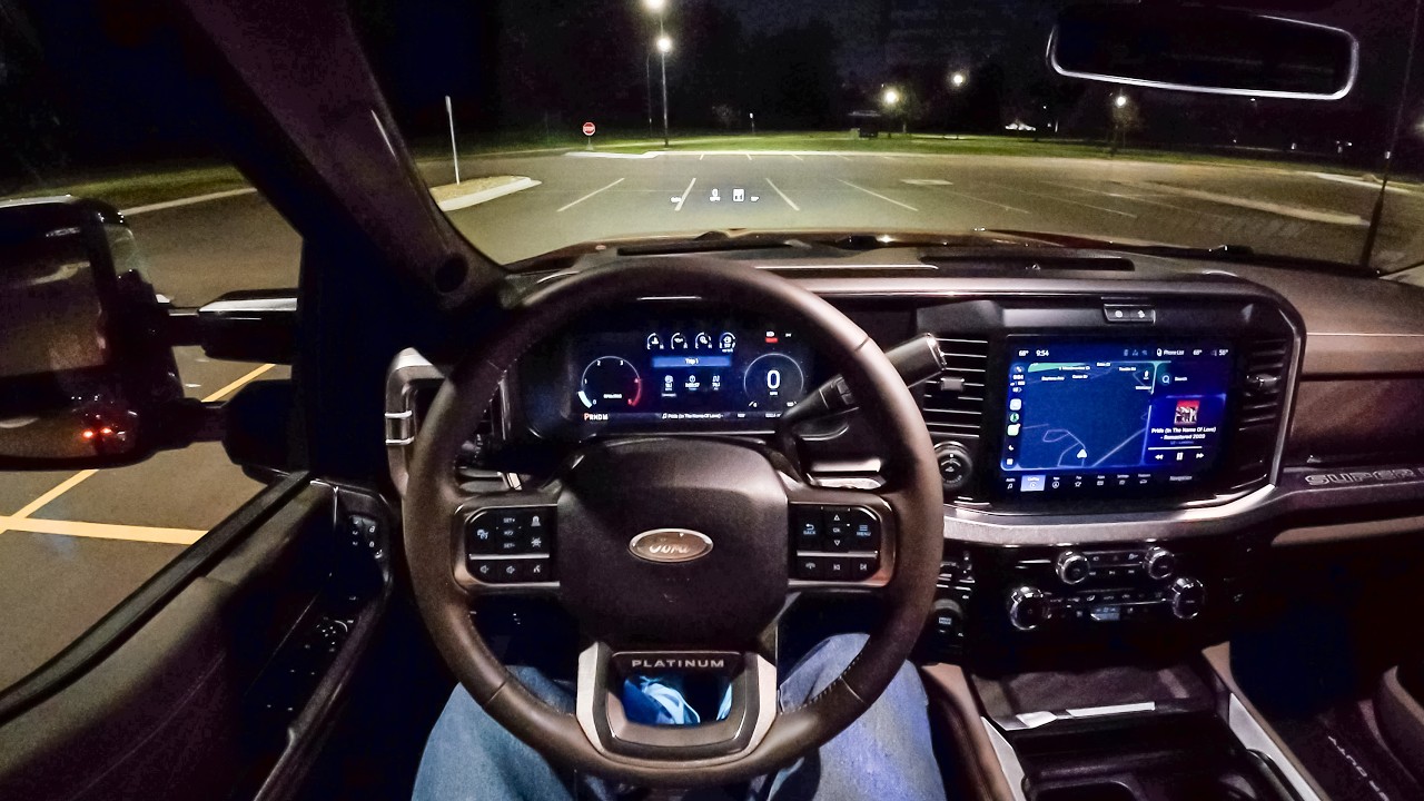 2026 Ford F-450 Platinum - POV Night Drive (Binaural Audio)