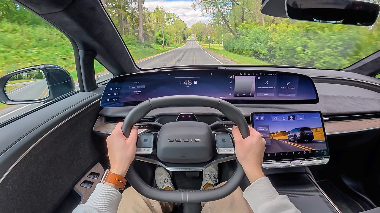 2026 Lucid Gravity Grand Touring - POV Test Drive (Binaural Audio)