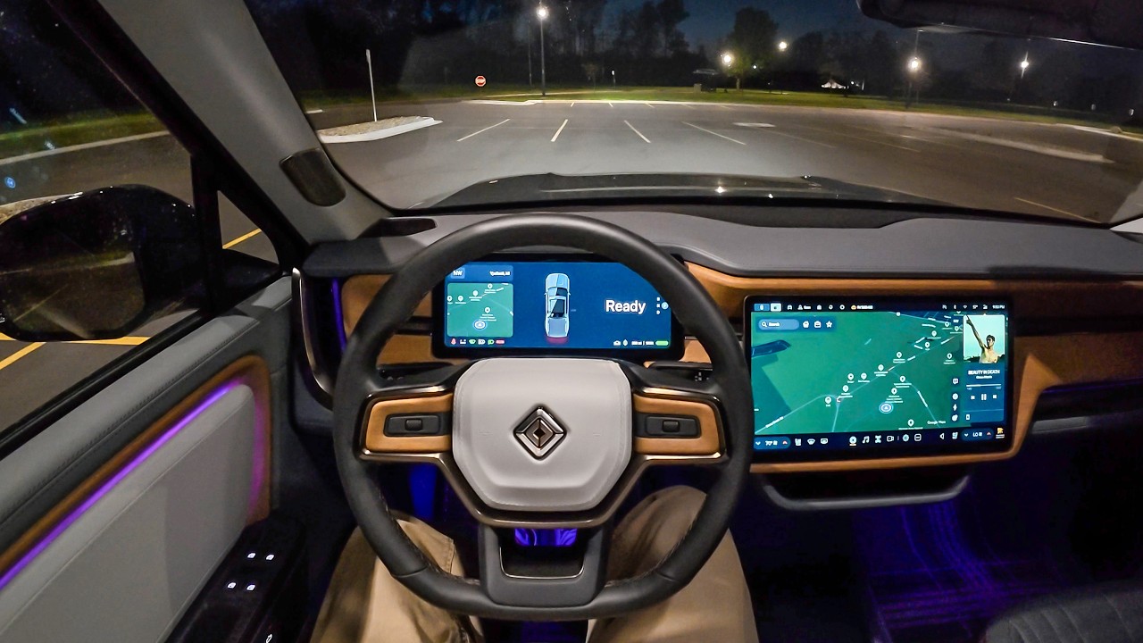 2026 Rivian R1T Quad Max - POV Night Drive (Binaural Audio)
