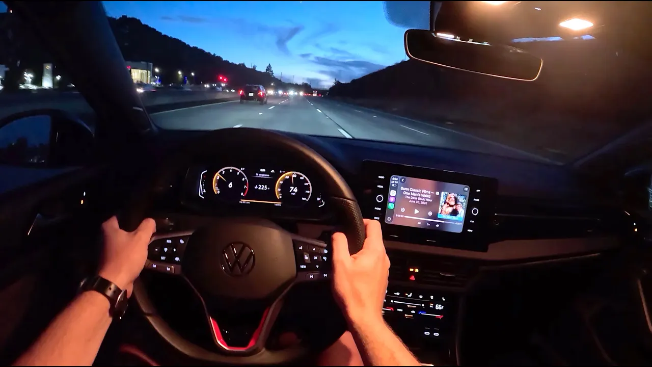 2026 Volkswagen Jetta GLI Autobahn 6MT - POV Night Drive (Binaural Audio)