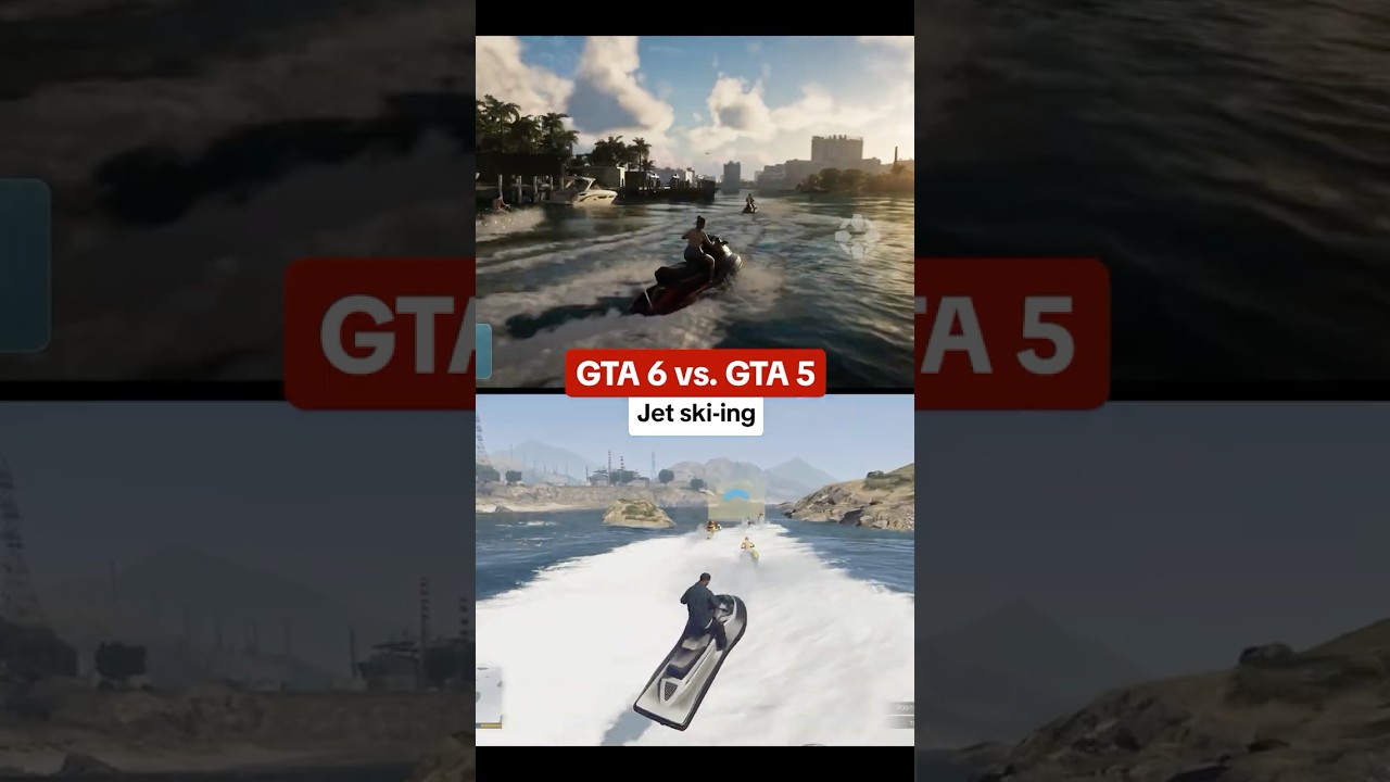 2026 vs. 2013... what are you most excited for in GTA 6? #gta6 #gta5 #comparison #sidebyside #ign