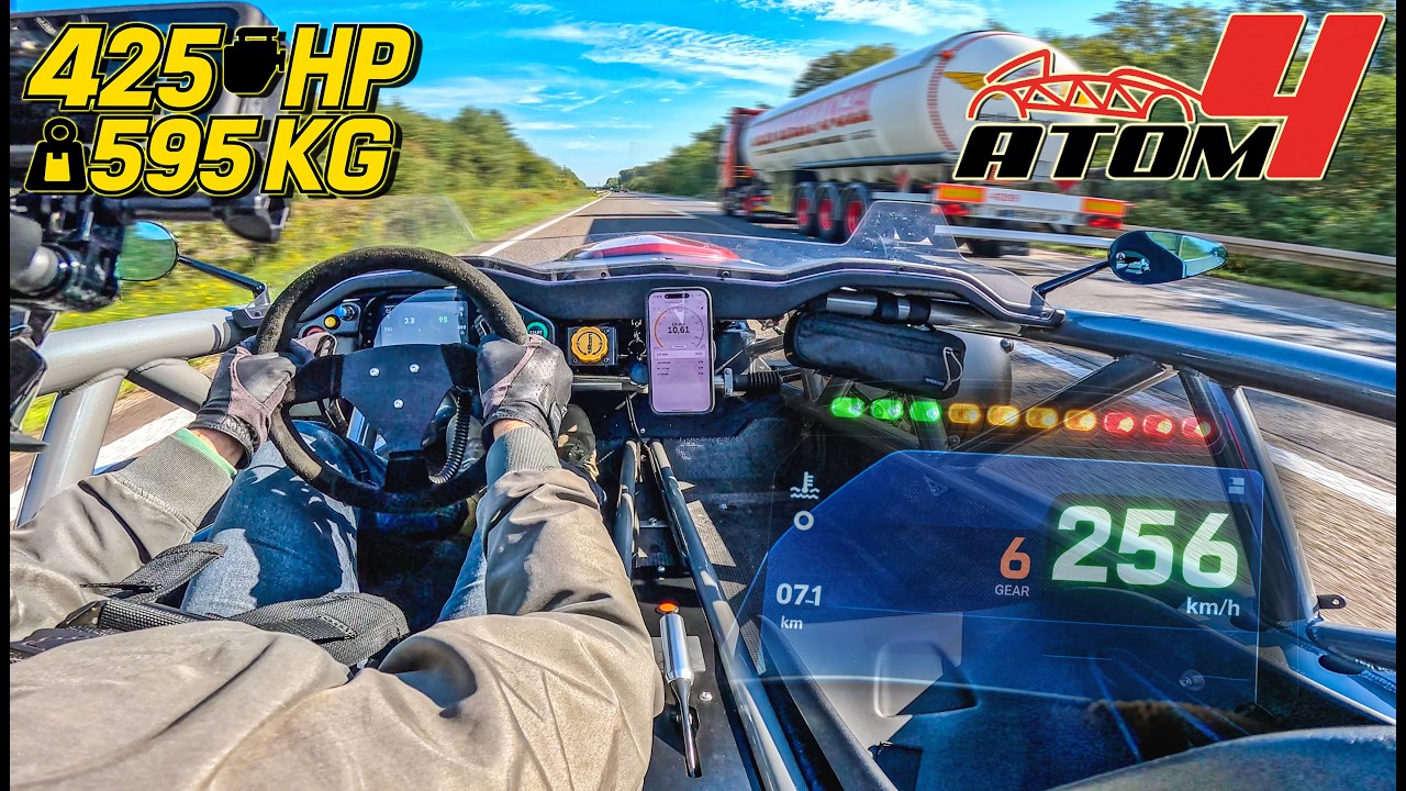 425HP Ariel Atom 4 Corten Miller // TOP SPEED on AUTOBAHN
