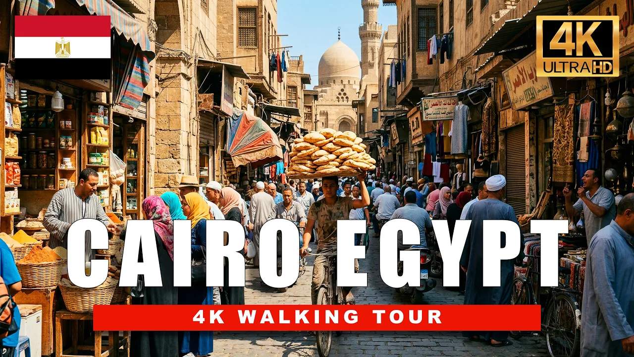 4K Cairo Egypt Walking Tour | What Tourists Don’t See on Egypt's Busiest Streets and HIDDEN Markets