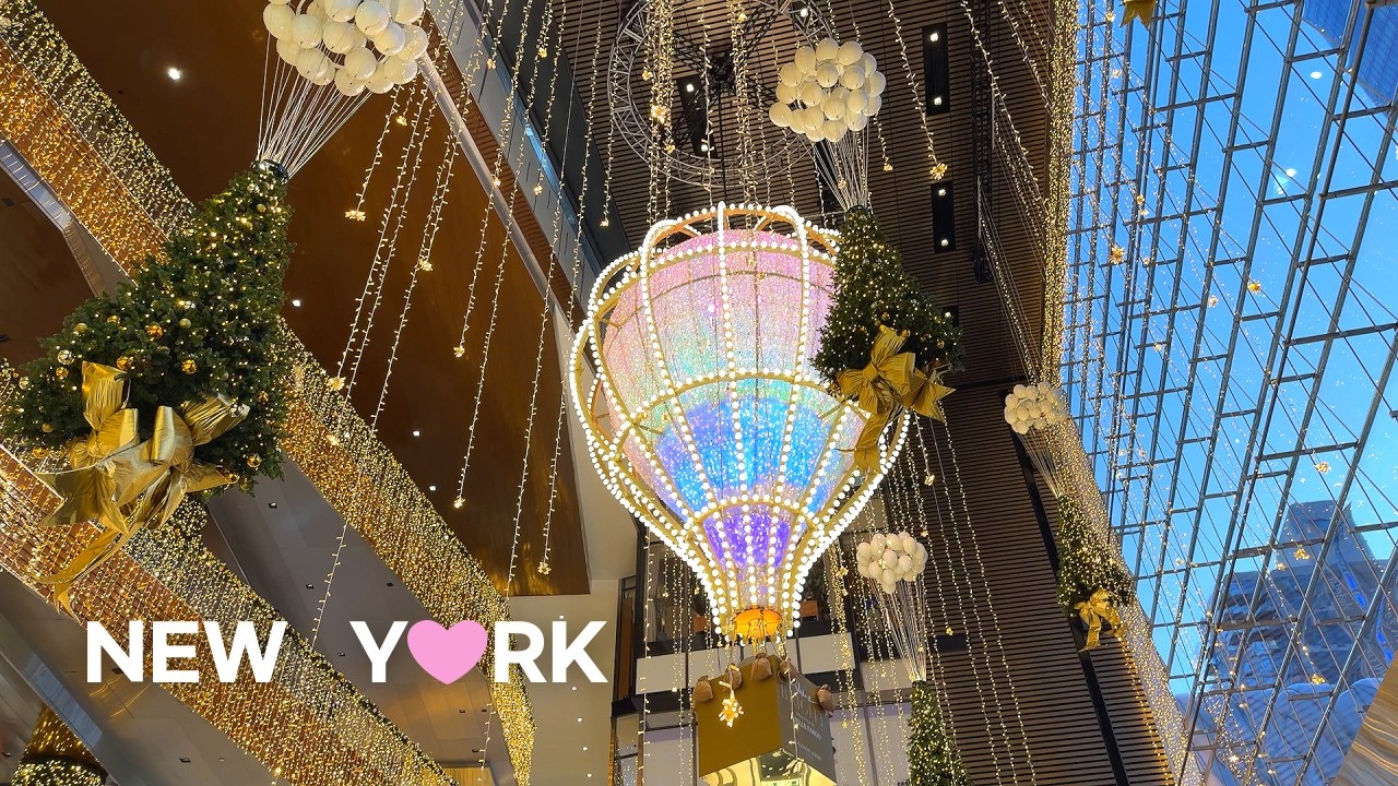 [4K] 🇺🇸 Christmas in NYC 🎄🎁 Shine Bright at Hudson Yards, Vessel Lighting Ceremony✨ | Nov. 2025