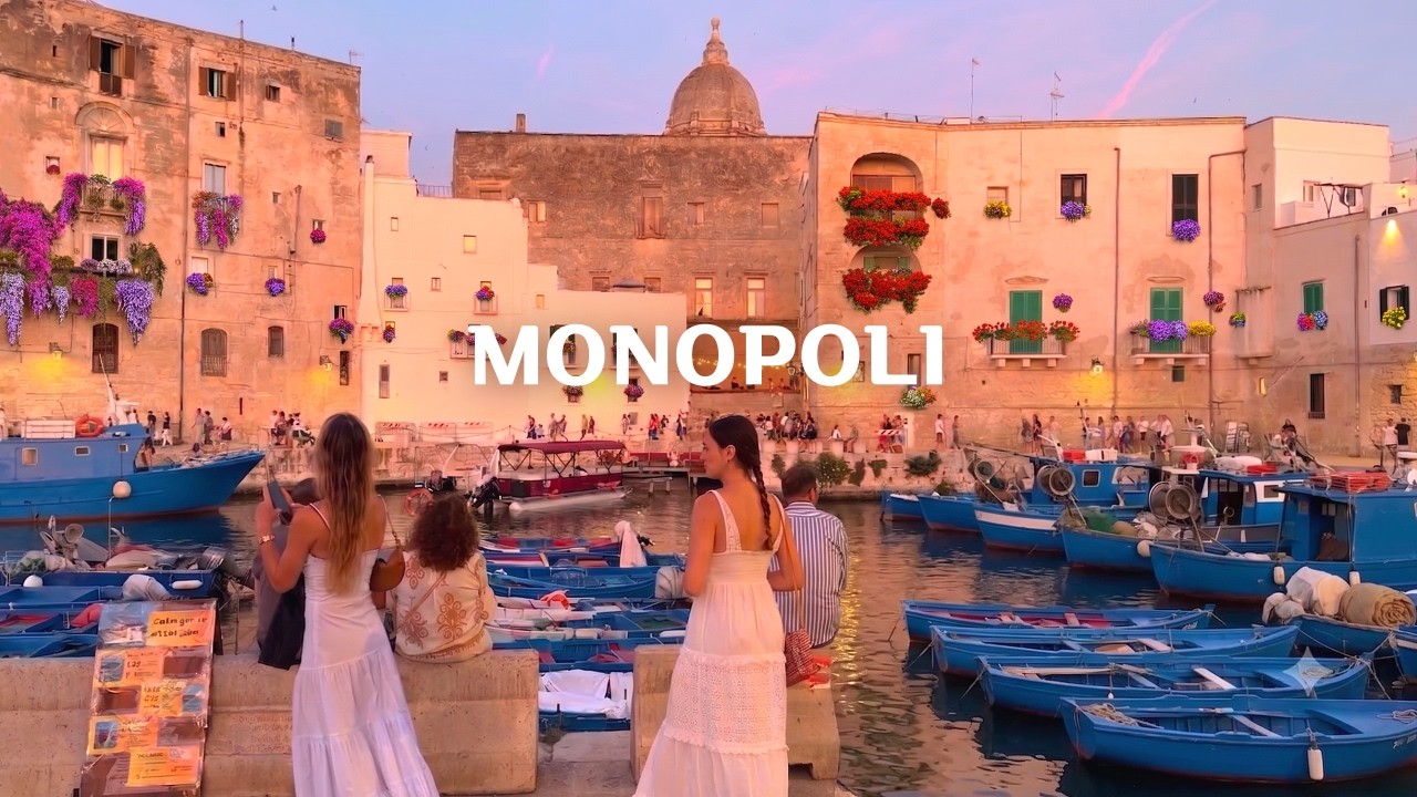 🇮🇹 [4K] Monopoli, Puglia | Italy's Hidden Seaside Gem | Old Town, Beaches & Seafood