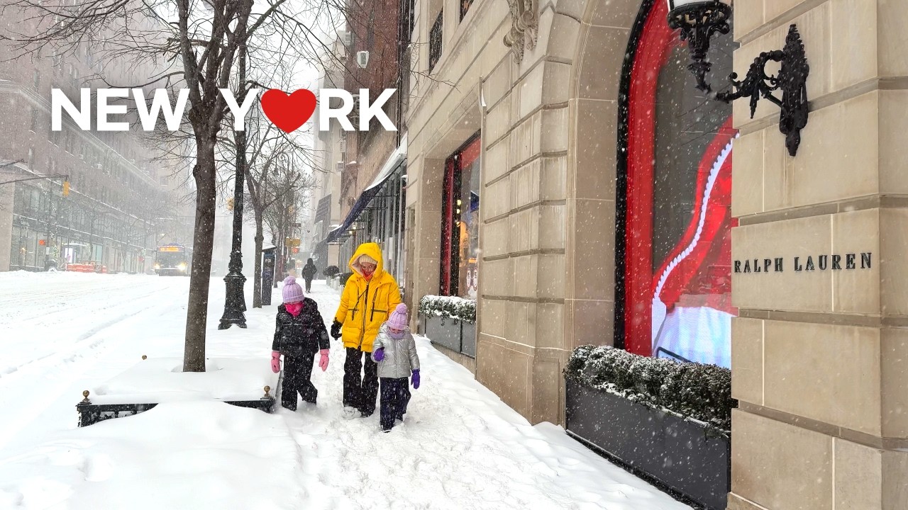 [4K] 🇺🇸 New York City’s Biggest Snowstorm of 2026 ❄️⛄ | Manhattan Snow Walk