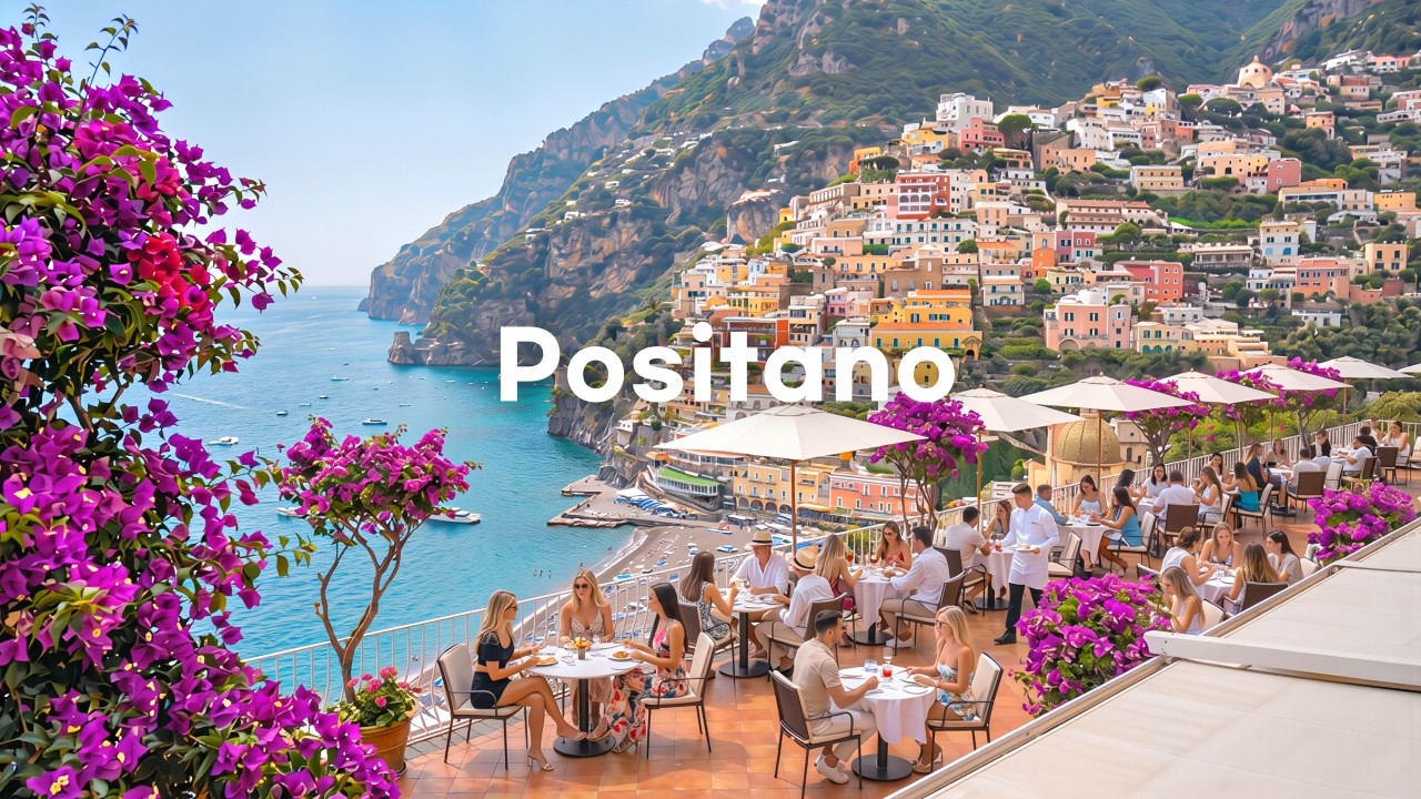 🇮🇹 [4K] Summer in Positano, Italy – The Jewel of the Amalfi Coast