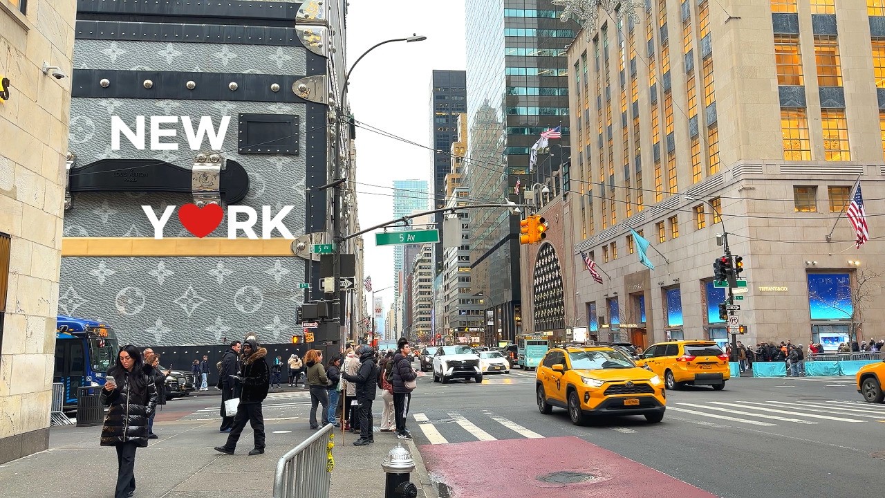 [4K]🇺🇸NYC Winter Walk | Midtown Manhattan to the Upper West Side | Dinner at Song’e Napule 🍕 (2026)