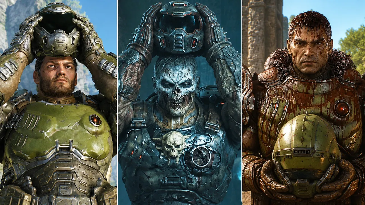 5 Times Doomguy Got Unmasked And Revealed His Identity in Doom Games Doom The Dark Ages Revelations
