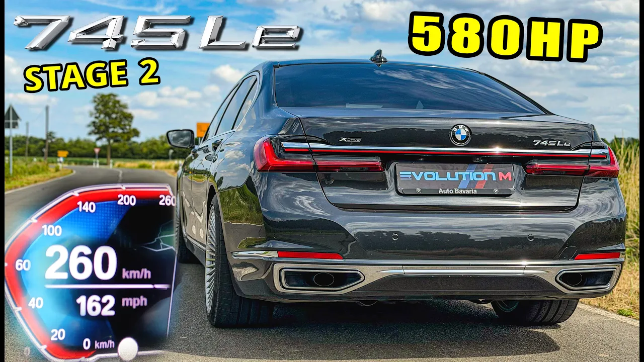 580HP BMW 745Le is FASTER than V12 M760Li!! // 0-100 100-200 & POV