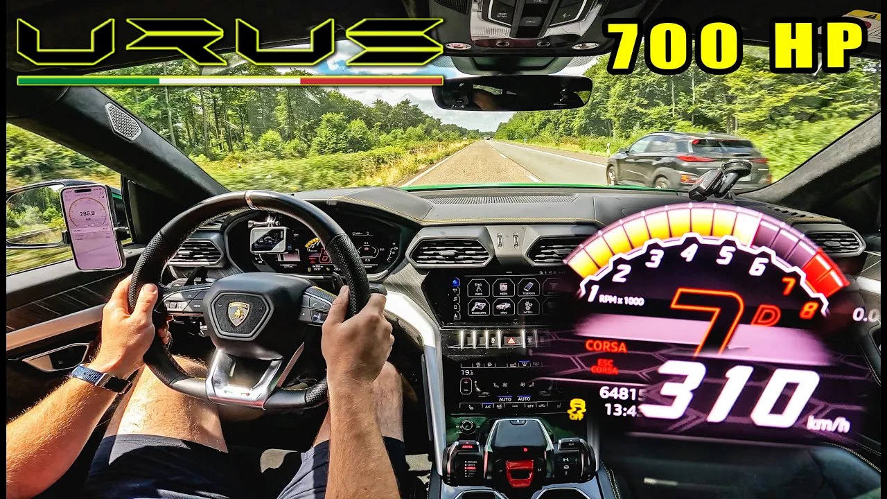 700HP Lamborghini Urus // TOP SPEED on AUTOBAHN