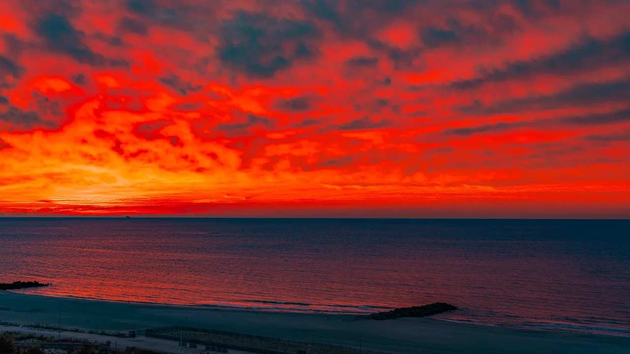 8K New York Sunsets & Sunrises - Part 3 | 5 Hours of Ocean Waves & Stunning Sky Colors