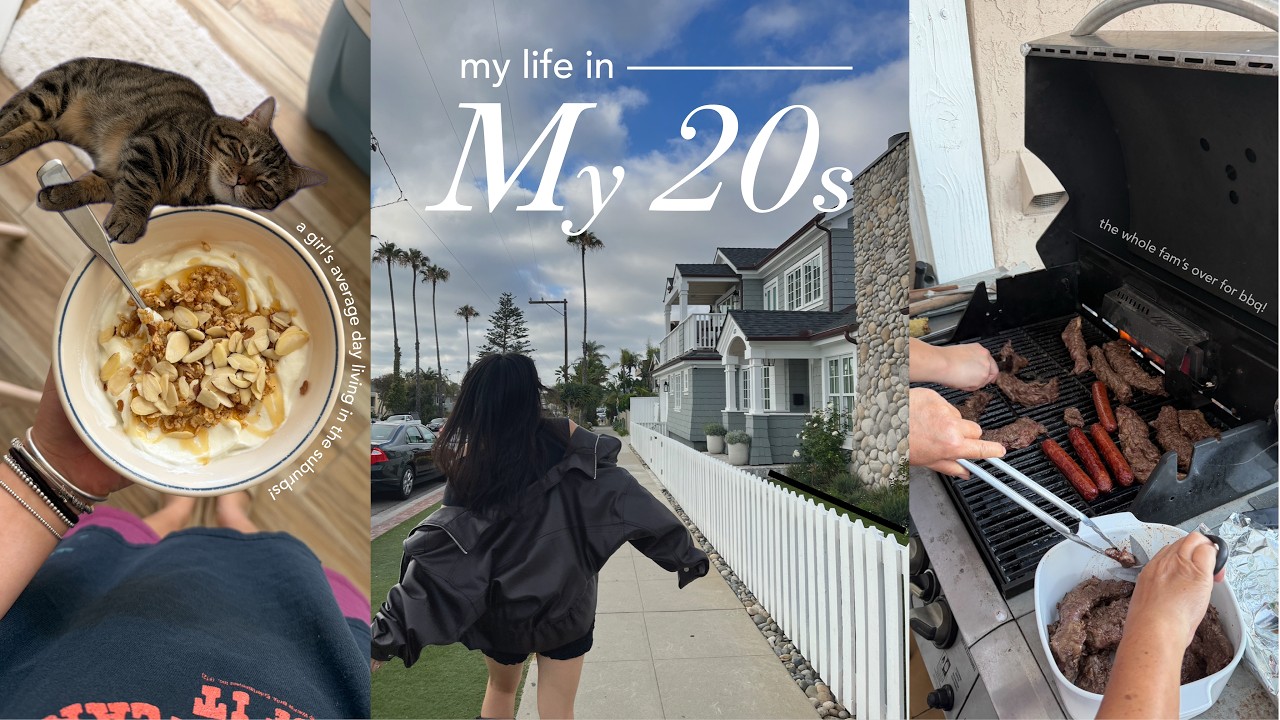 a day in the suburbs 🧺⭐️ | back to the gym, new curtains in my room & family bbq!