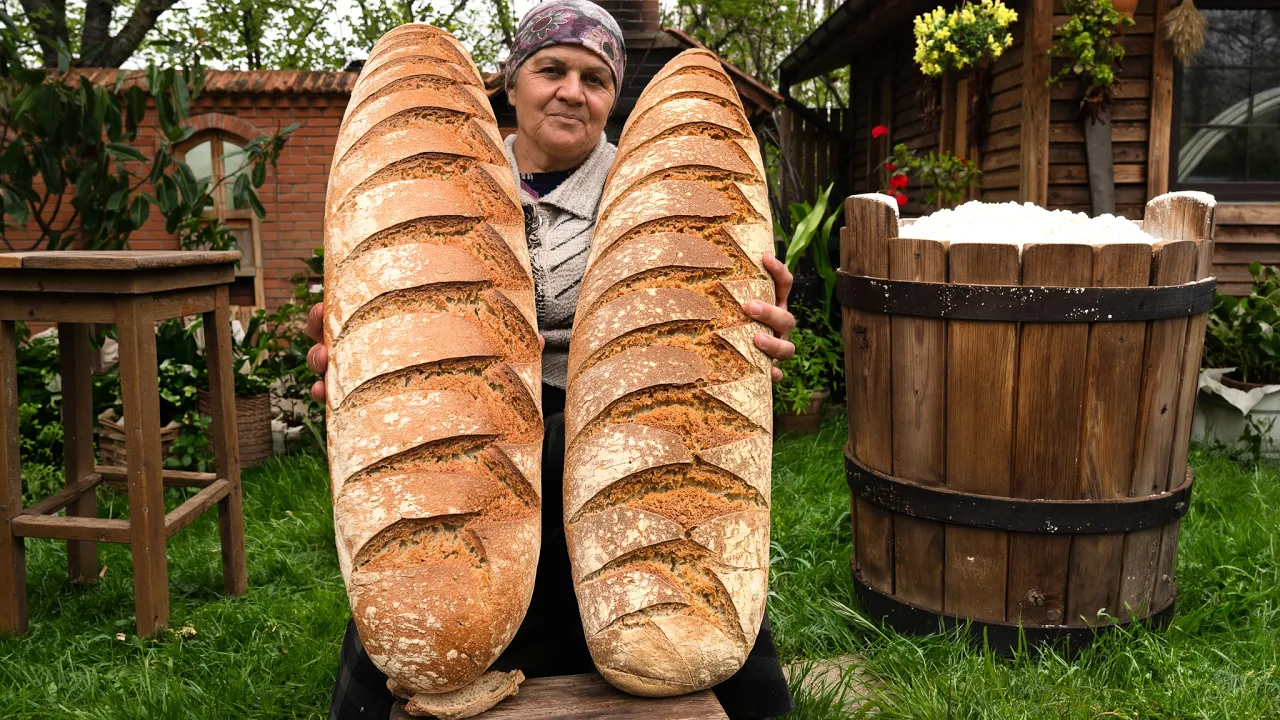 A Giant Loaf from the Countryside – Turkish Balina Bread 🌿🍞