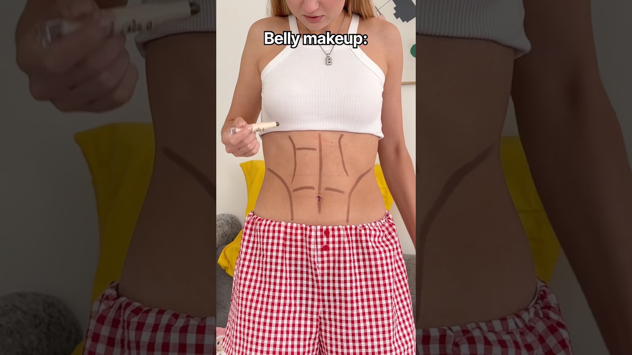 ABS LIFEHACK😍😈 Rate result 1-10👩🏼‍🎨💪🏻📝