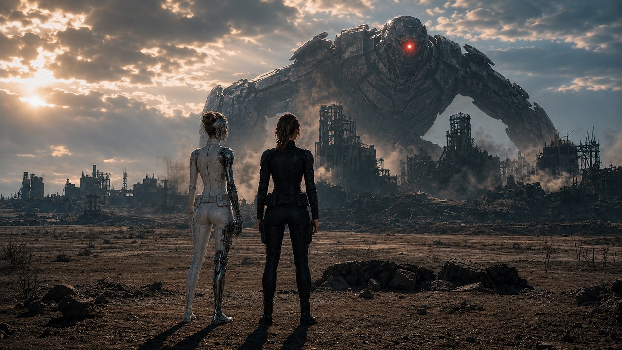 After Humanity Failed Against The Autonomous Warfare Units, The Remainder Lives In The Ruins