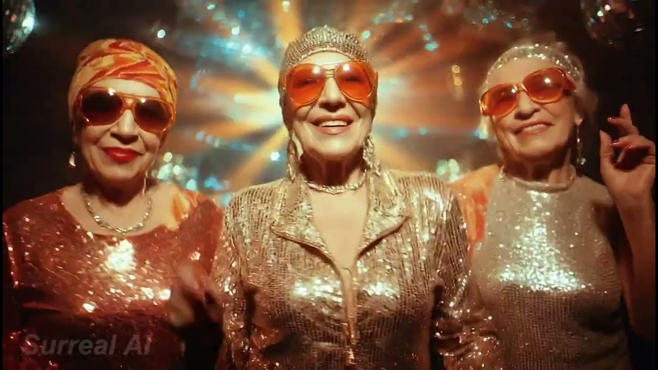 AI Disco Music Video (4K) – Saturday Night, Forever • 1970s Club Freestyle