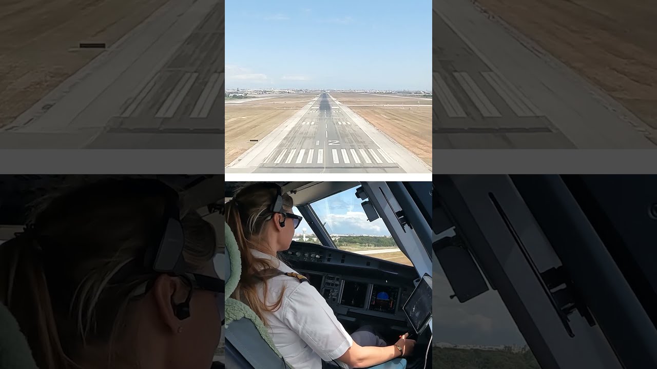 AIRBUS A321NEO Beautiful LANDING VALENCIA Spain | Runway 12 |   Cockpit View | Airline Pilot Life