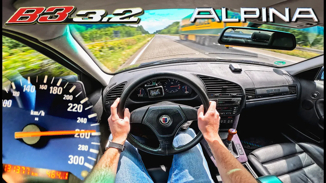 ALPINA E36 B3 3.2 // TOP SPEED on AUTOBAHN