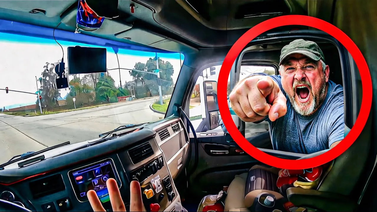 Angry Trucker Tells Me to Pullover & Fight