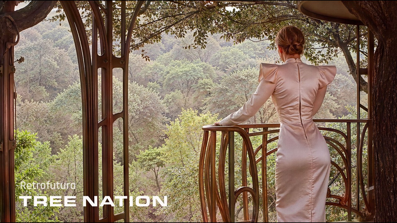 Arrival at the Tree Nation: A Steampunk Journey | AI 4K — Retrofutura