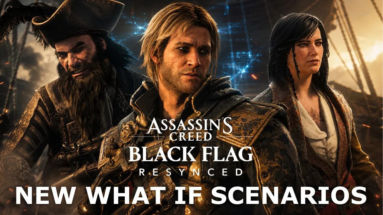 Assassin's Creed: Black Flag Resynced ALL ANIMUS RIFTS (NEW What If Scenarios) 4K Ultra HD