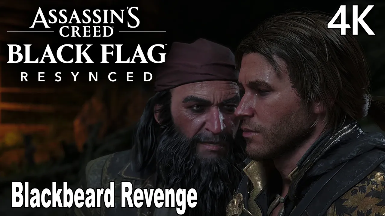 Assassin's Creed Black Flag Resynced Blackbeard Revenge | Robert Maynard Boss Fight 4K