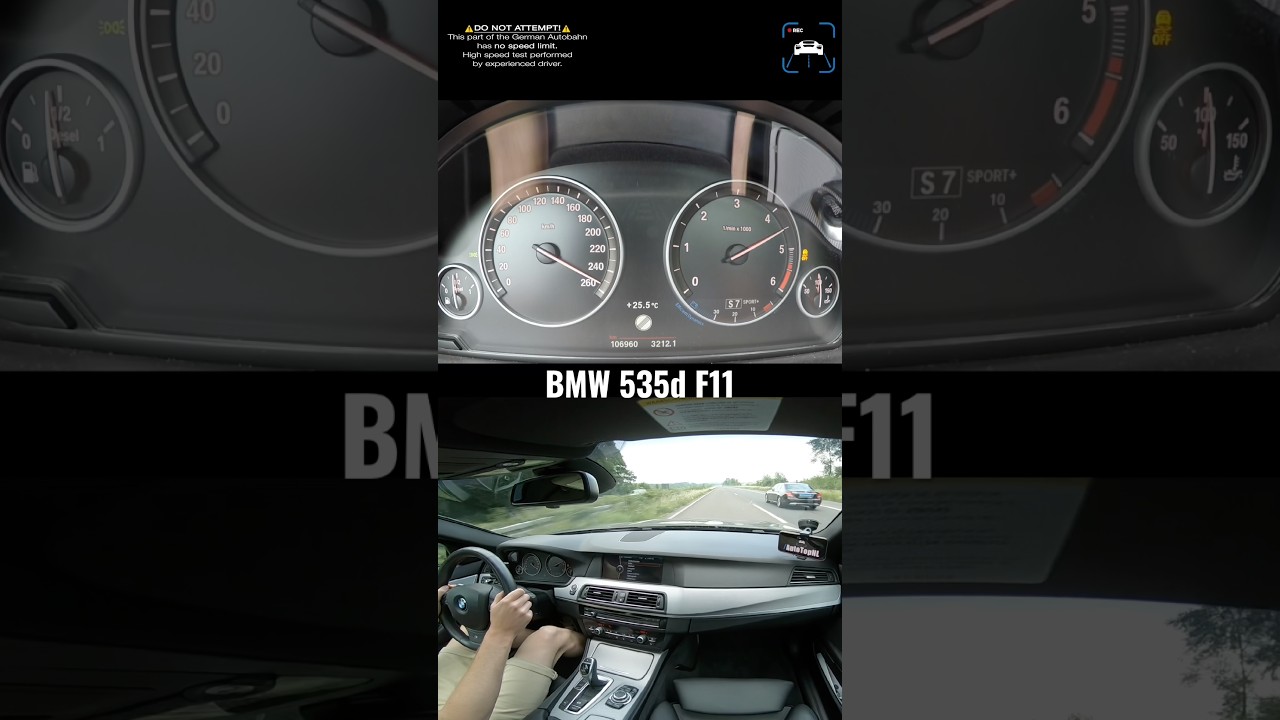 @BMW 535d F11 hits the UNLIMITED AUTOBAHN!
