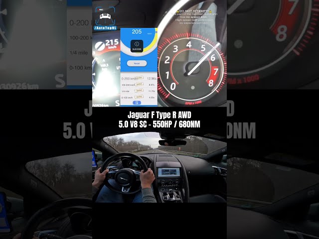 @jaguar F Type R AWD 0-250