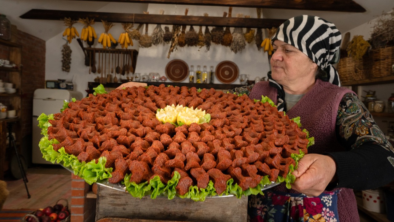 Authentic Turkish Çiğ Köfte Made the Village Way ...🌾