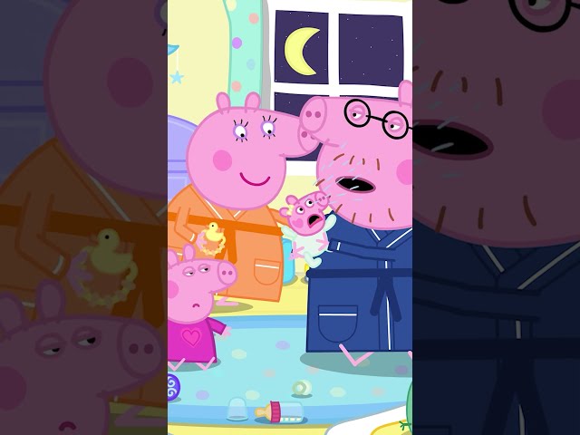 Baby Evie CAN'T Sleep! 🌙👶 #PeppaPig #Shorts
