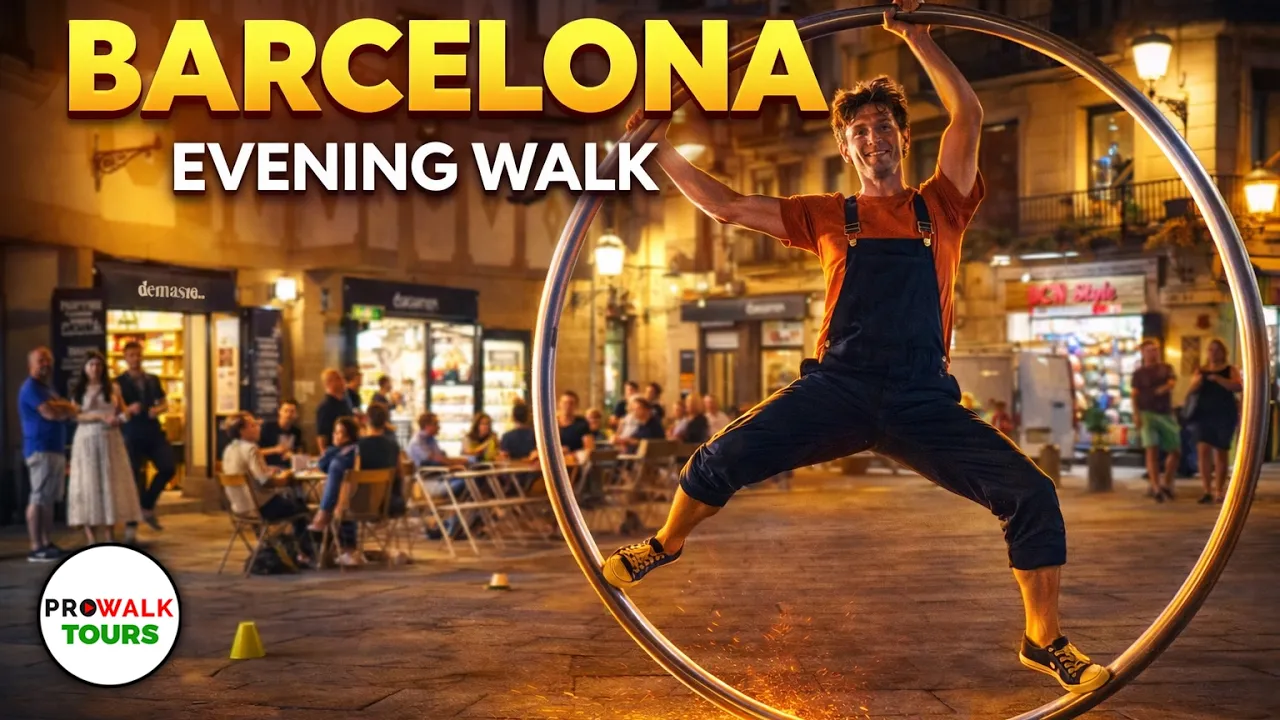 Barcelona at Night 🇪🇸 Gothic Quarter, La Rambla & El Born Evening Walk | 4K60fps