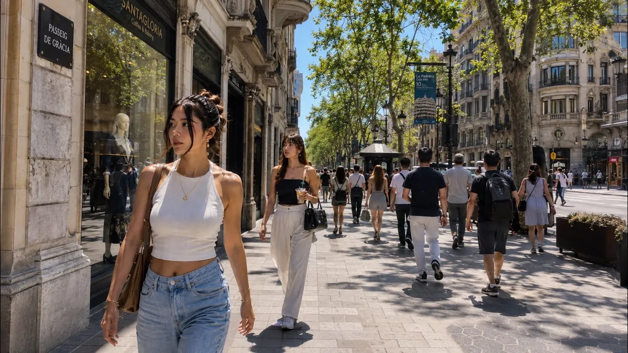 Barcelona, Spain - September 2026 - 4K HDR Walking Tour