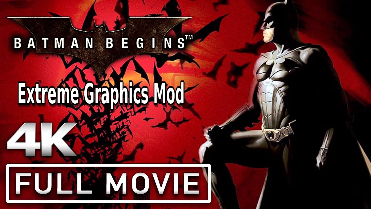 BATMAN BEGINS All Cutscenes Extreme Graphics (Full Game Movie) 4K 60FPS Ultra HD
