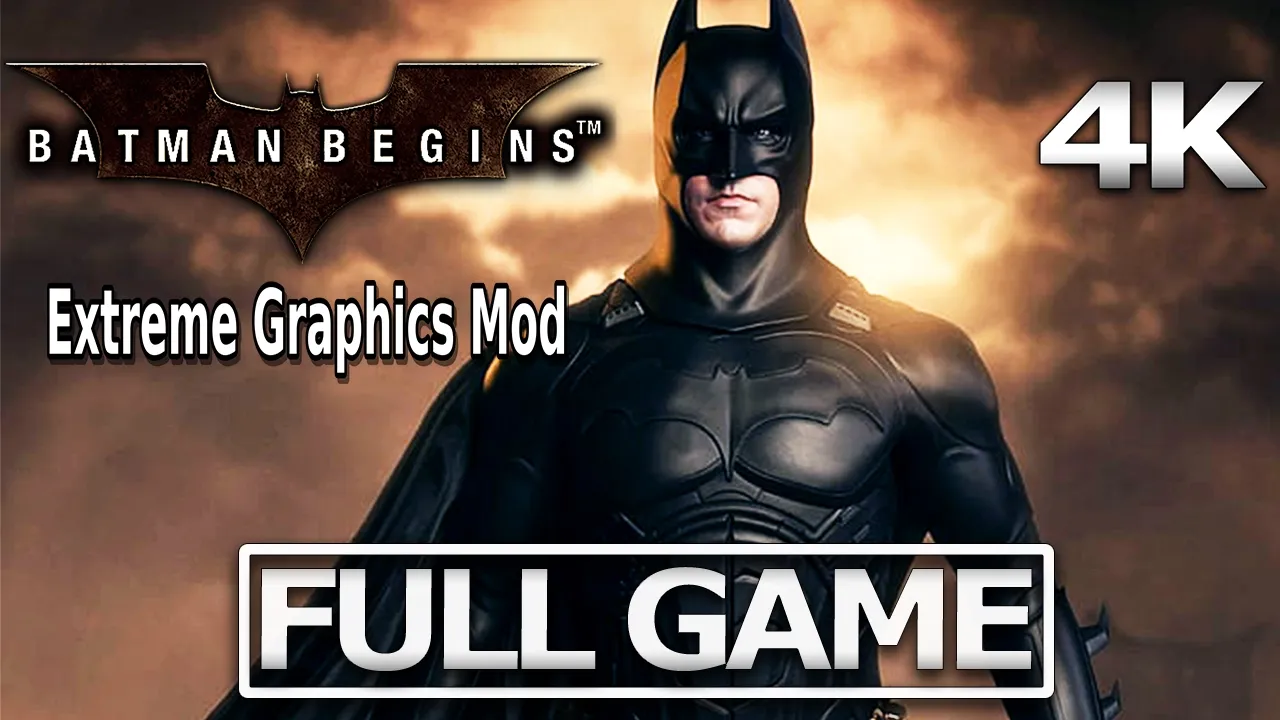 BATMAN BEGINS Extreme Graphics Full Gameplay Walkthrough / No Commentary【FULL GAME】4K 60FPS Ultra HD