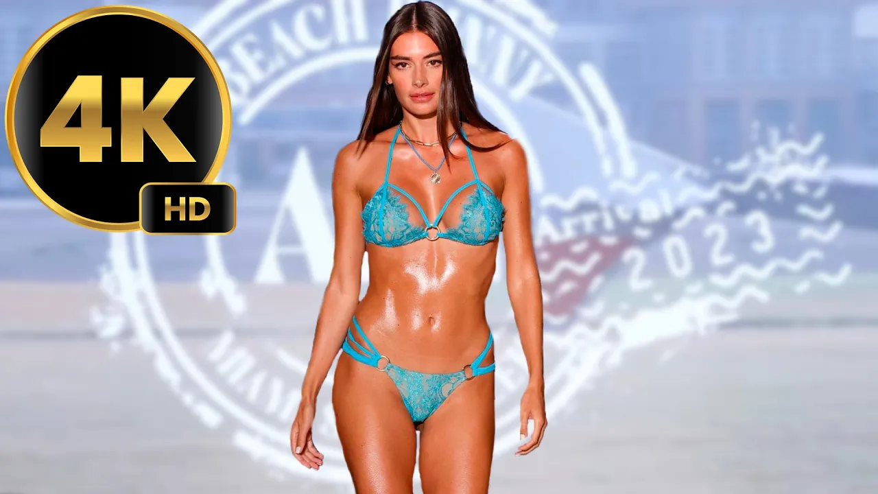 BEACH BUNNY  Swimwear At Miami Swim Week Paraiso. 4K