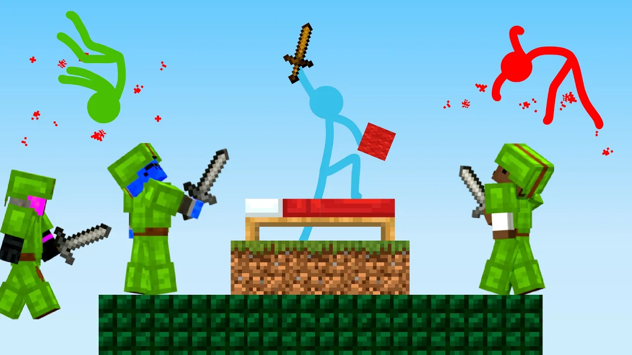 Bedwars - Animation vs. Minecraft Shorts Ep 36