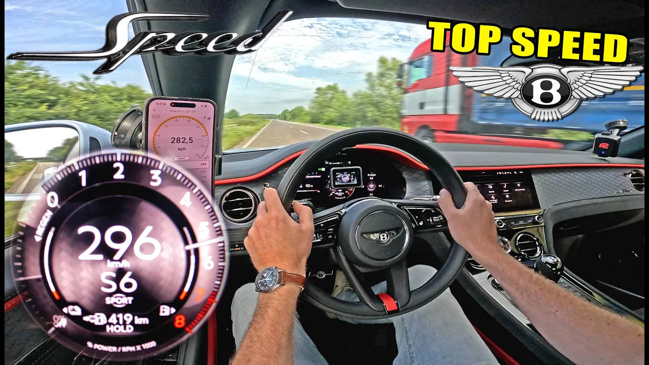 BENTLEY CONTINENTAL GTC SPEED // TOP SPEED on AUTOBAHN