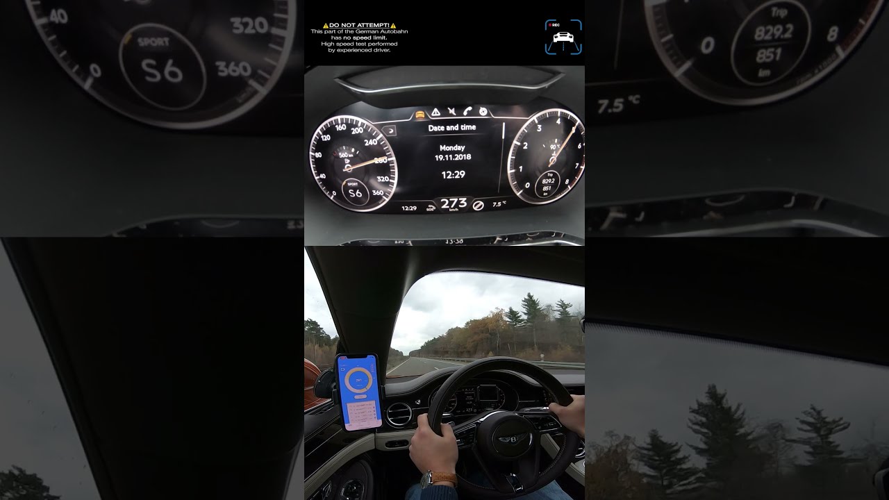 BENTLEY W12 on AUTOBAHN = 🤯