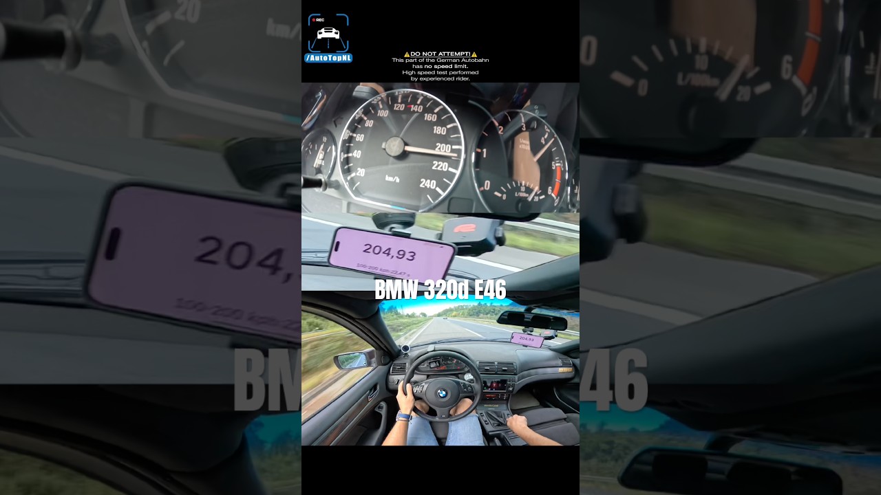 BMW 320d E46 on AUTOBAHN = FANTASTIC?!