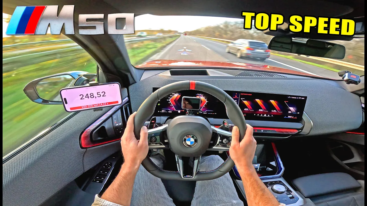 BMW X3 M50 // TOP SPEED on AUTOBAHN