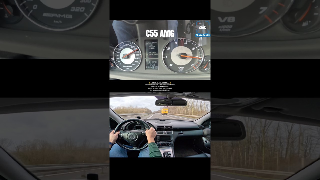 C55 AMG V8 is OLD but GOLD on AUTOBAHN!!