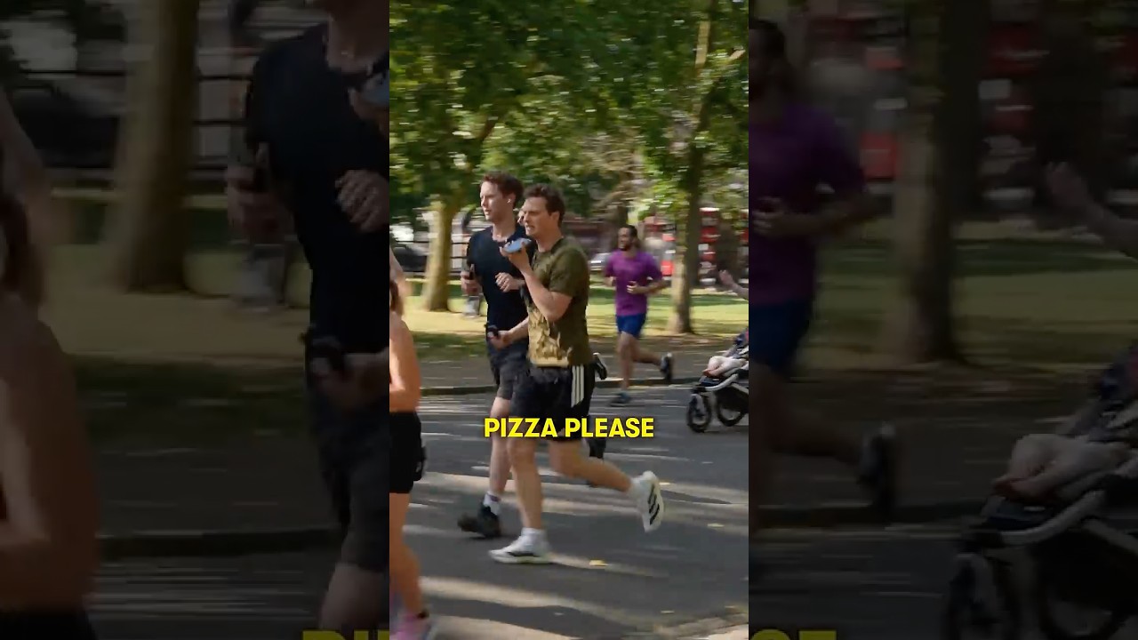 can i get a pizza delivered whilst in a running race?
