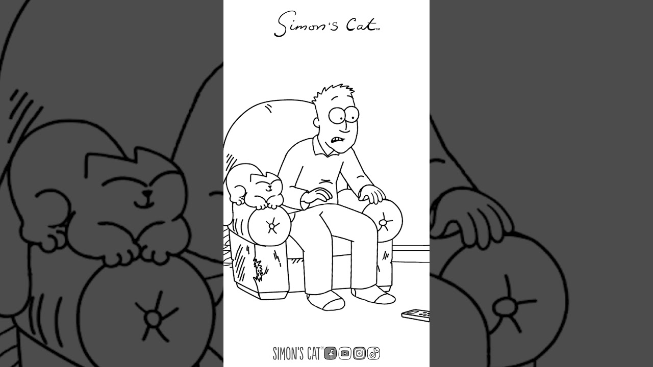 Cat owners trying to watch TV | Simon's Cat Extra