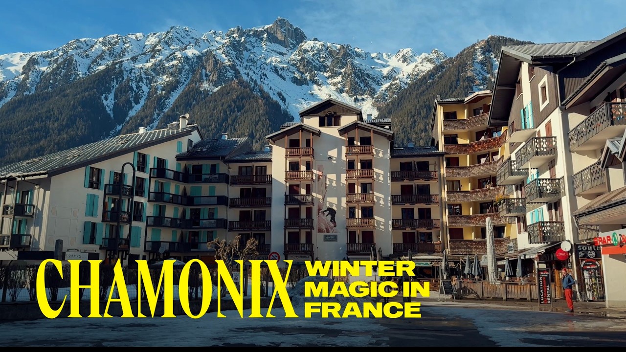 Chamonix, French Alps, Walking Tour 4K 60 FPS